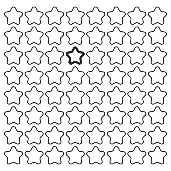 Black Star Pattern Bright Seamless Pattern Vector Illustration Stock Image — Wektor stockowy