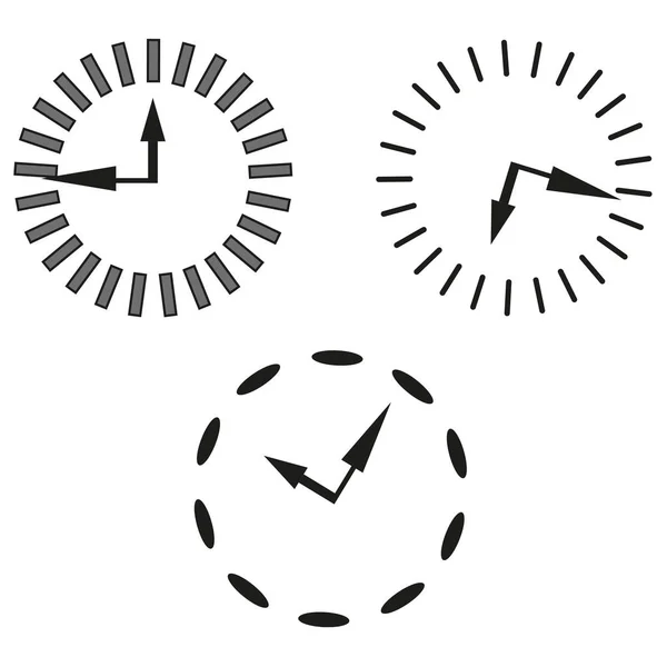 Wall Clock Icons Clock Time Clock Old Watch Vector Illustration — ストックベクタ