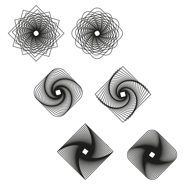 Line Figures Perspective Geometric Element Vector Illustration Stock Image Eps — Image vectorielle