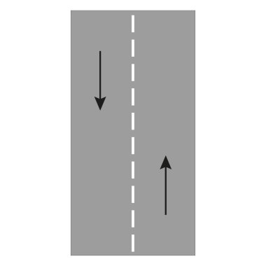 Road on white background. Empty highway. Road trip. Vector illustration. Stock image. EPS 10.