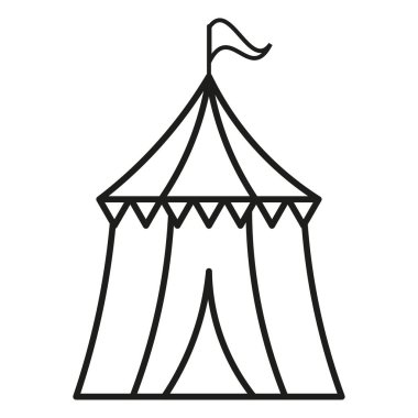 Marquee icon in flat style. Vector illustration. stock image. EPS 10.