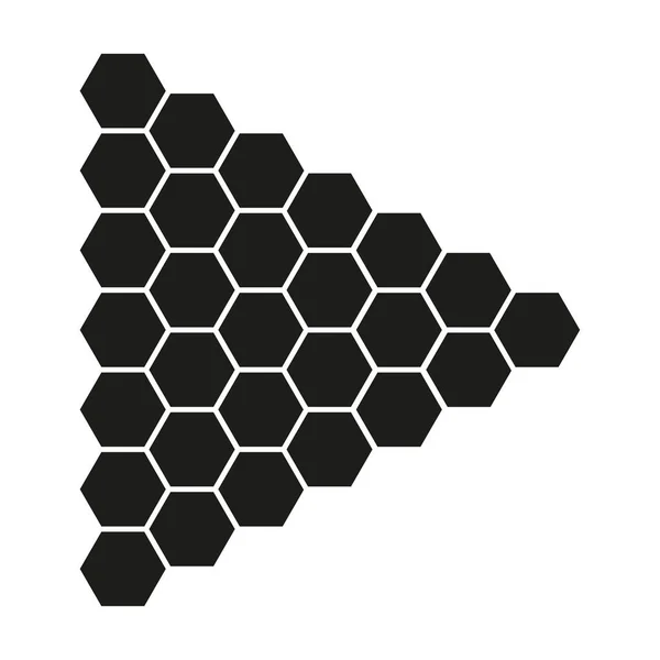 Honeycomb Triangeln Söt Mat Vektorillustration Lagerbild Eps — Stock vektor