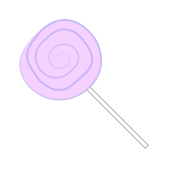 Pink Lollipop Drawing Vector Illustration Stock Image Eps — Stock Vector