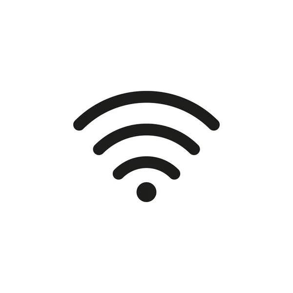 Ícone Wifi Estilo Plano Tecnologia Nuvem Comunicação Conceito Internet Ilustração — Vetor de Stock