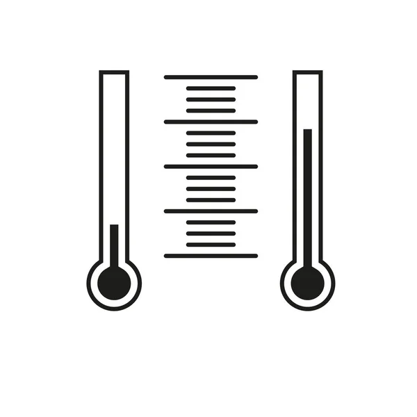 Icône Thermomètre Illustration Vectorielle Image Stock Spe — Image vectorielle
