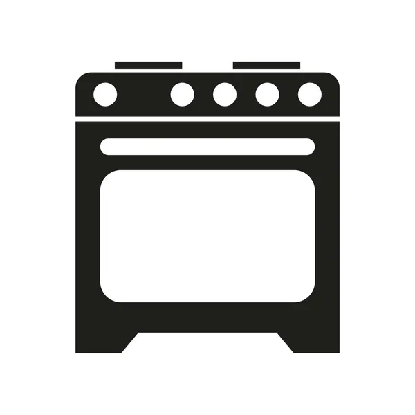 Gas Stove Icon Cooking Background Vector Illustration Stock Image Eps — Stock Vector
