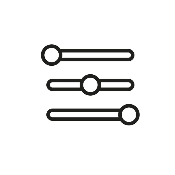 Icono Del Ecualizador Música Símbolo Musical Botón Concepto Jugador Ilustración — Vector de stock