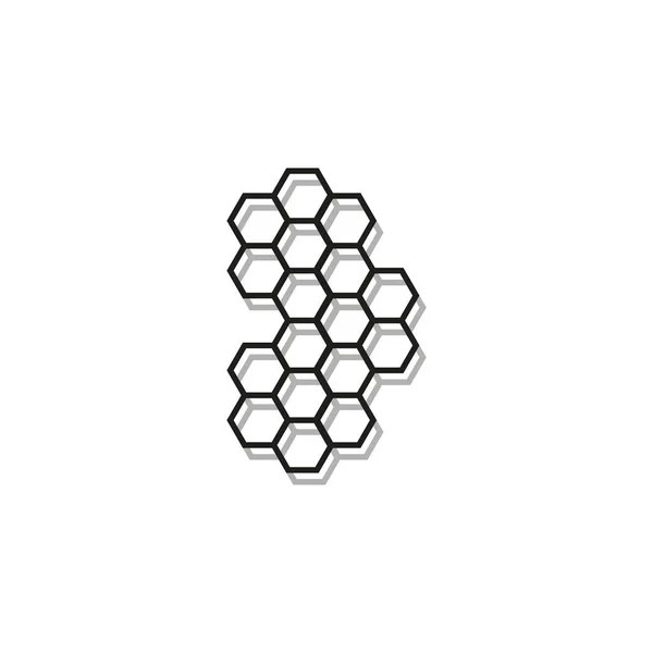 Honingraat Icoon Creatief Concept Geometrische Achtergrond Vector Illustratie Voorraad Afbeelding — Stockvector