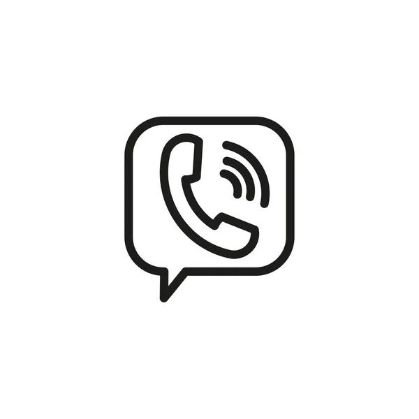 Mensaje Icono Del Auricular Icono Mensaje Chat Señal Telefónica Diseño — Archivo Imágenes Vectoriales