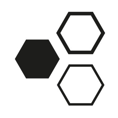 Altıgenler hazır. Kenar çerçevesi. Vektör çizimi. Hisse senedi. EPS 10.