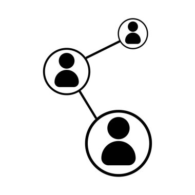 Ağ simgelerini kavra. İnternet ağı konsepti. Takım konsepti. Vektör çizimi. Hisse senedi. EPS 10.