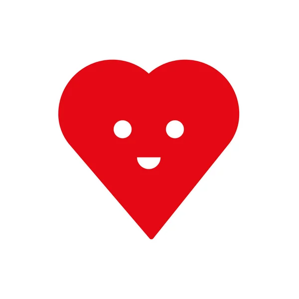 Сердце Улыбка Оформления Дизайна Красное Сердце Векторная Иллюстрация Изображение Акции — стоковый вектор