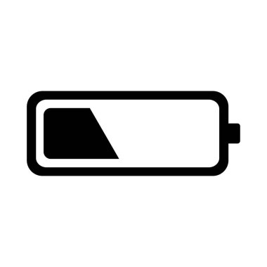 Batarya simgesi. Elektrik gücü. Vektör çizimi. Stok görüntüsü. EPS 10.