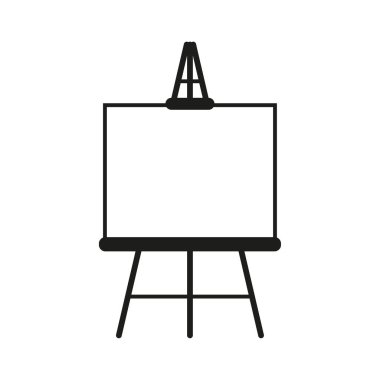 Tebeşir tablosu simgesi. İş konsepti. Çizgi çalışması. Vektör çizimi. Hisse senedi. EPS 10.