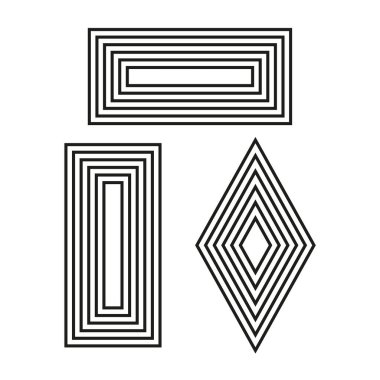 Geometrik şekiller çizgiler çizgiler. Şekil arkaplanı. Dikdörtgen desen. Vektör çizimi. Hisse senedi. EPS 10.