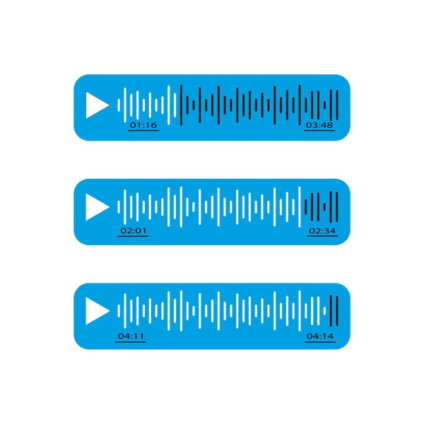Sesli Mesaj Simgeleri Sözcü Simgesi Ses Radyo Uygulaması Vektör Çizimi — Stok Vektör