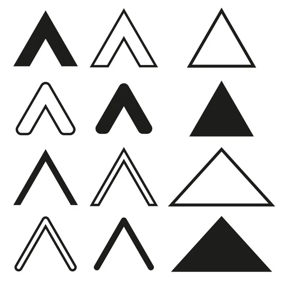 Triángulos Cepillo Arte Conceptual Mancha Pincel Tinta Ilustración Vectorial Imagen — Archivo Imágenes Vectoriales