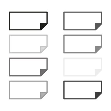 Kıvrık köşeli dikdörtgenler. İş afişi. Şablon sayfası tasarla. Vektör çizimi. Hisse senedi. EPS 10.