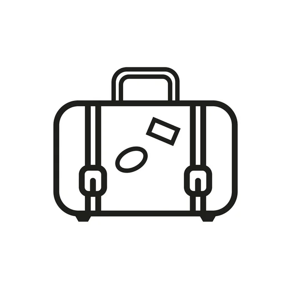 Koffer Icoon Voor Concept Design Toerisme Ontwerpelementen Vector Illustratie Voorraad — Stockvector