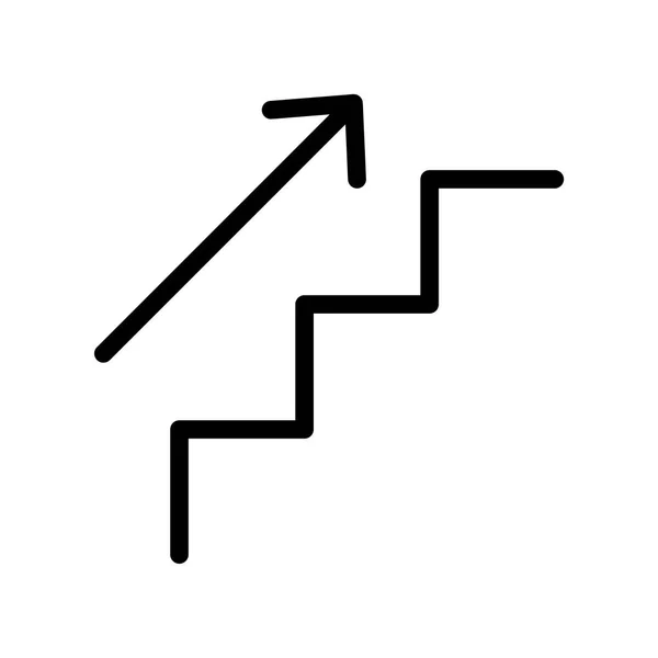Zeichnen Sie Treppen Nach Oben Finanzwachstum Geschäftskonzept Vektorillustration Archivbild Folge — Stockvektor