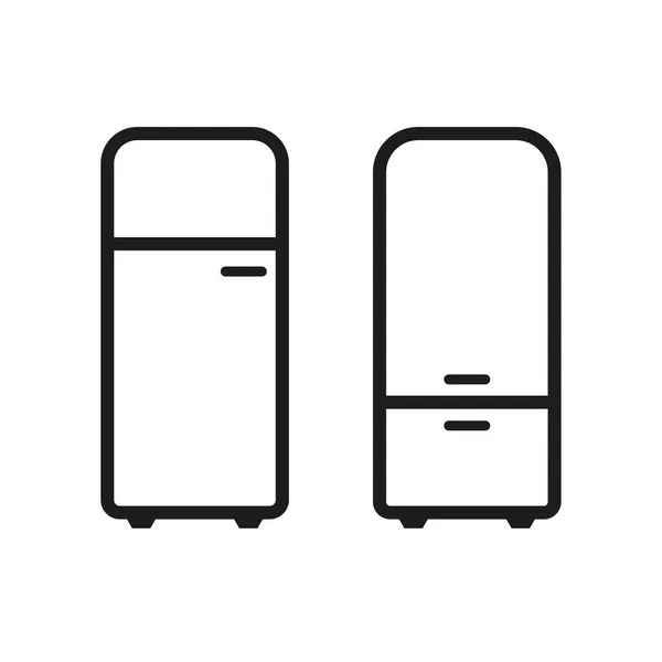 Lapos Hűtőszekrény Ikon Modern Technológia Vektor Illusztráció Készletkép Eps — Stock Vector
