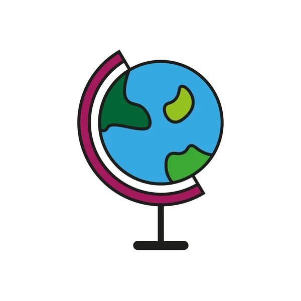 卡通手绘地球仪 涂鸦图标Doodle Icon 生态概念 旅行概念 矢量图解 股票形象 Eps — 图库矢量图片