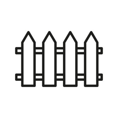 Çit simgesi. Çocukça. Vektör çizimi. Hisse senedi. EPS 10.