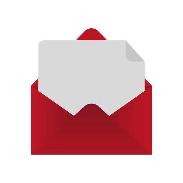 Envelope Vermelho Estilo Clássico Ícone Email Ilustração Vetorial Fotografia Eps — Vetor de Stock