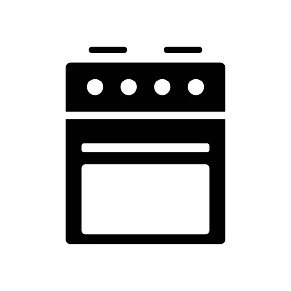 フラットキッチンストーブのアイコン 料理の背景 ベクトルイラスト ストック画像 Eps — ストックベクタ