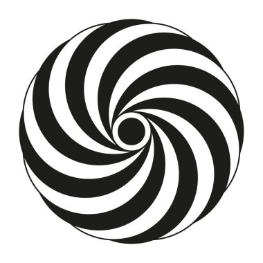 Daire şeklinde siyah beyaz. Yuvarlak şekilli. Vektör çizimi. Stok görüntüsü. EPS 10.