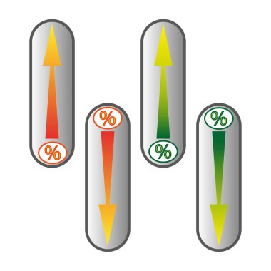 Çizgi sanatı okları. Vektör çizimi. Stok görüntüsü. EPS 10.