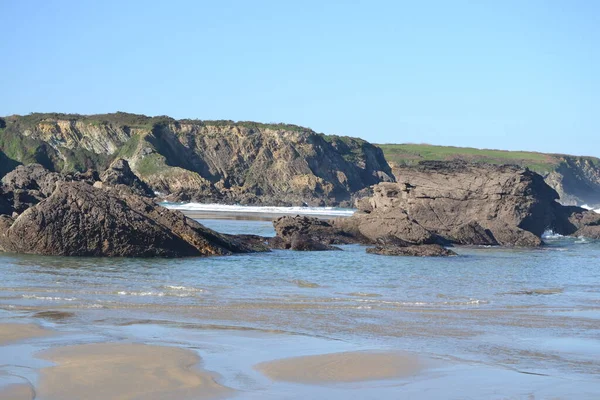 Penaronda Ligger Asturien Meget Tæt Ribadeo Strand Hvor Kan Nyde - Stock-foto