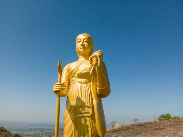 Die Landschaft Der Buddha Bilder Auf Dem Berg Tham Naka — Stockfoto