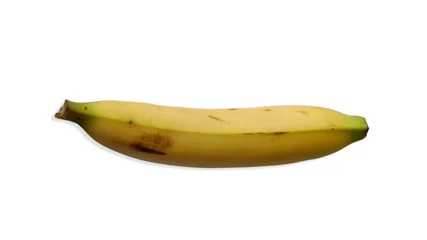 Vereinzelte Gelbe Banane Auf Weißem Hintergrund — Stockfoto