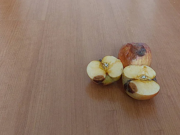 Meat Fruit View Rotten Apples — Stock Photo, Image