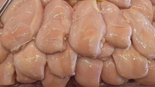 Frisches Hühnerfleisch Wird Verwendet Gesunde Und Proteinreiche Lebensmittel Herzustellen — Stockfoto