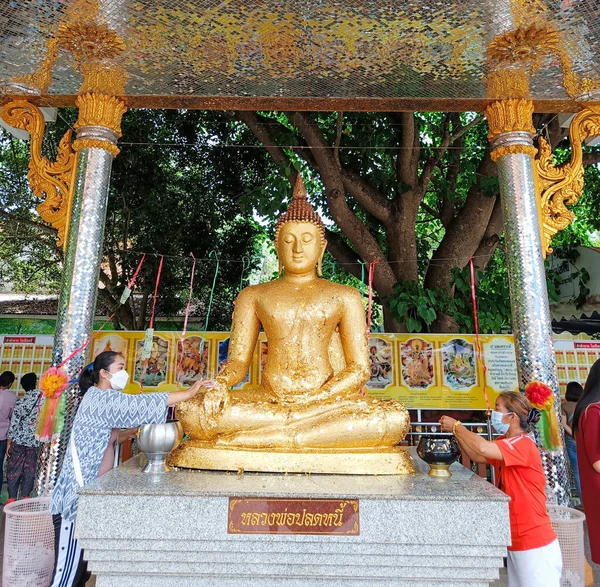 Chachoengsao Tailândia Maio 2022 Luang Por Para Pagar Dívida Wat — Fotografia de Stock