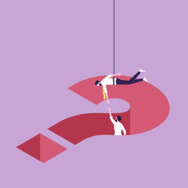 Takım çalışması desteği için sembolik işaret sorun, el ve acil yardım kişisi kavramına yardım