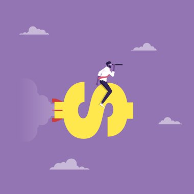 Büyüyen grafiği cetvelle ölçen işadamı, başarı değerlendirmesi konsepti, şirket performansı, iş hedefi