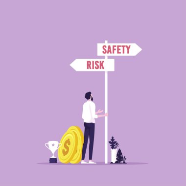 Güvenlik ve risk, iş adamının güvenlik ve risk konusundaki kararı, başarı kavramını seç
