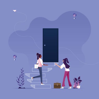 İş kadını, kariyer mücadelesi ve fırsat kavramına adım atıyor