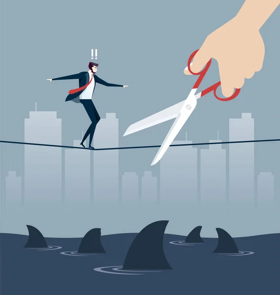 Händeringend Unternehmerischen Risikomanagement — Stockvektor
