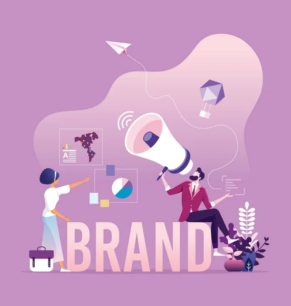 Brand awareness campaign - Business branding and marketing concept