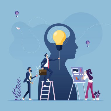 Ticari yenilik kavramı, iş grubu fikri bir metafor olarak büyüme ampulünü finanse etmek için çalışır