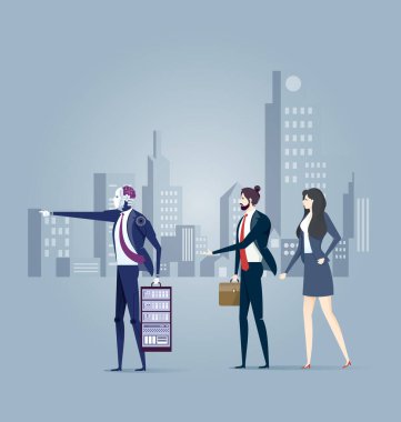 Grup lideri takip ediyor. Takım liderliği konsepti