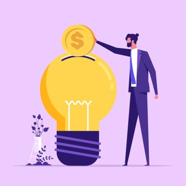 Girişim fikri kavramını desteklemek için yeni yenilikçi projelerin finansmanı, bağış, yatırım veya risk sermayesi, iş adamları yeni proje için bağış veya katkıda bulunurlar