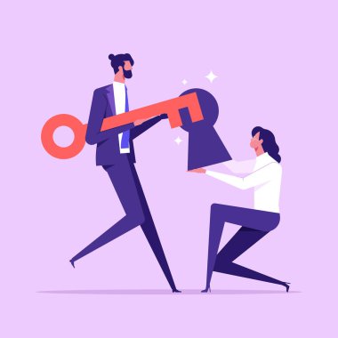 Birlikte Çalışan İki Kişi, sorunu çözmek için Yeni Çözümler Açtı. Takım çalışması ve yenilik kavramı