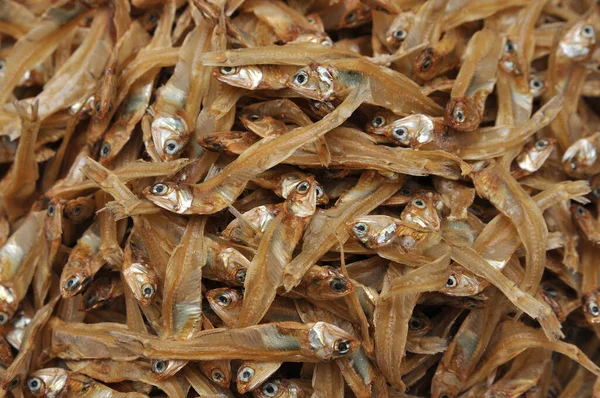 Dried fish, Closeup of small dried fish background, Texture of dried fish