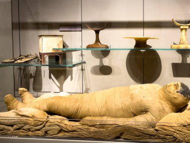 Torino 'daki Mısır müzesinin içi