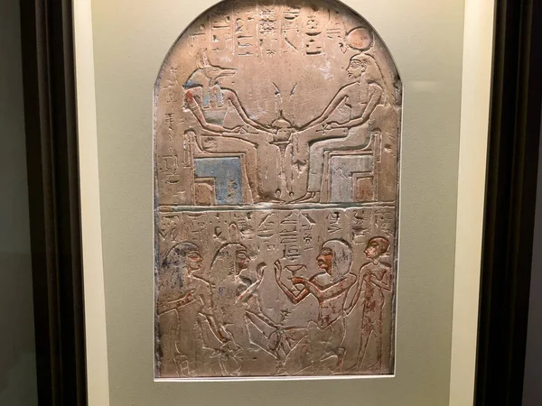 都灵埃及博物馆的内部 — 图库照片